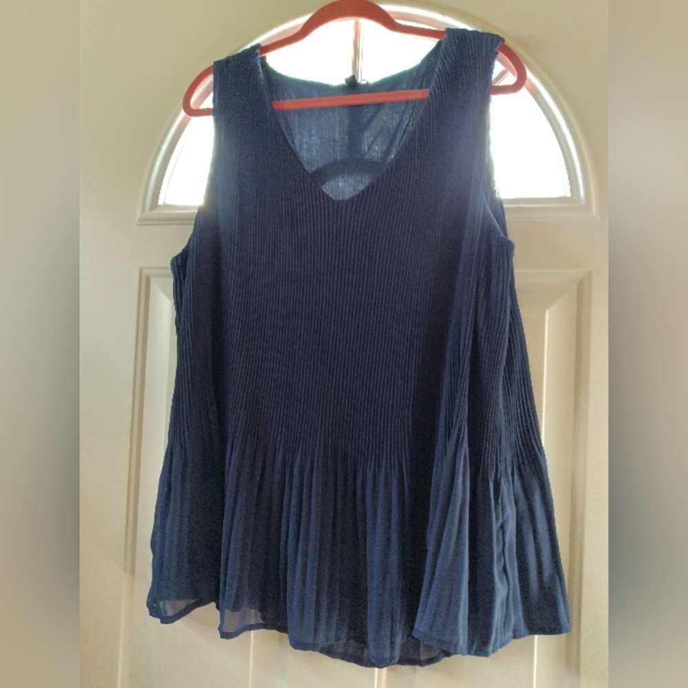 Plus size pleated tunic